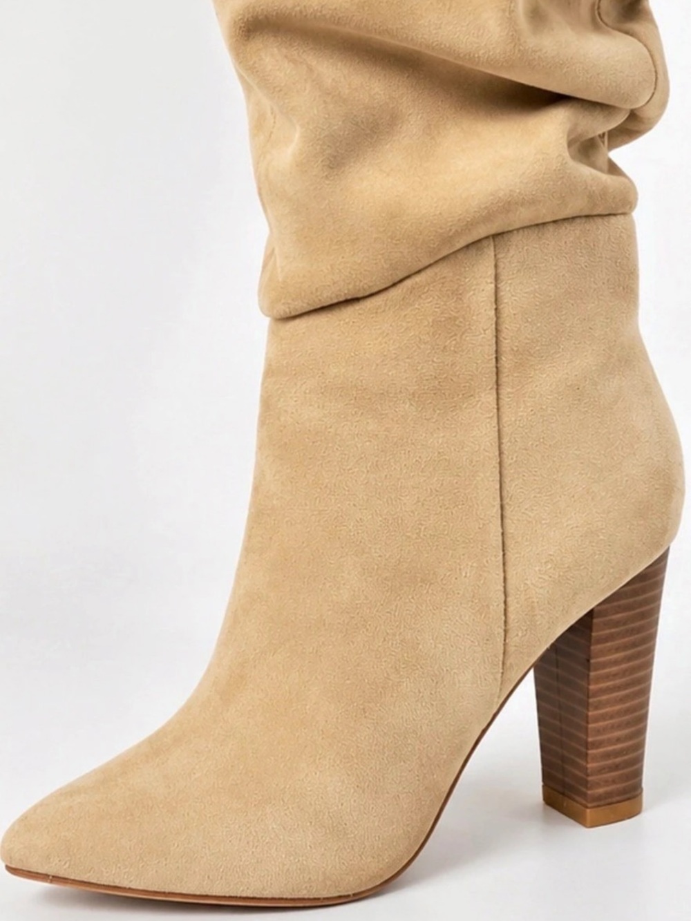 Suede Over-the-Knee Boots in Brown US 6 - Picture 4 of 4